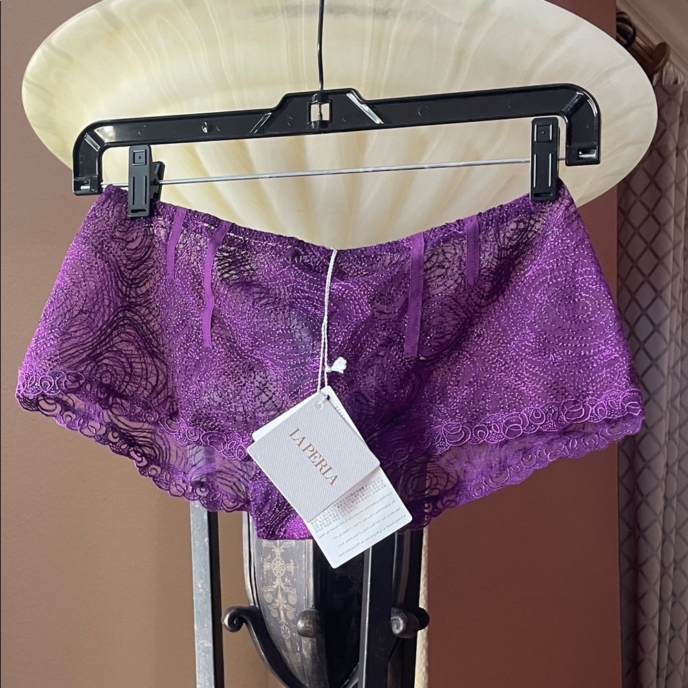 La Perla Violet Lace Boyshort Panty